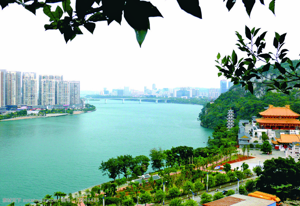 柳州 柳州江景 柳州景色 柳州风景 柳州风光 江景 自然景观 风景名胜