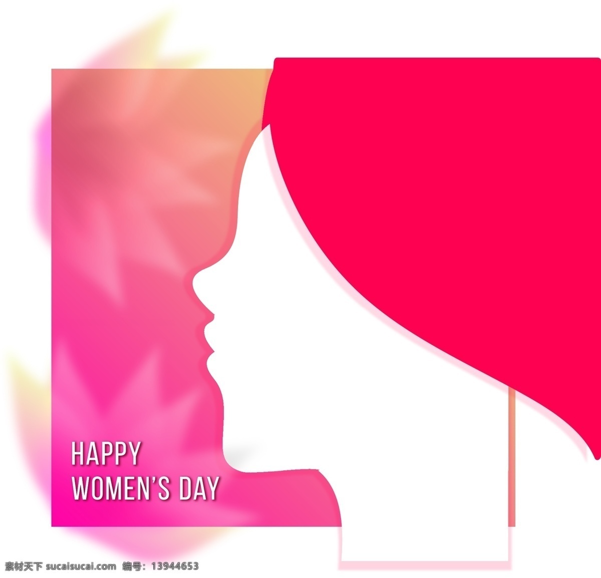 粉红色的背景 妇女节 白色 剪影 背景 庆祝 假日 女士 女性 自由 国际 三月 妇女