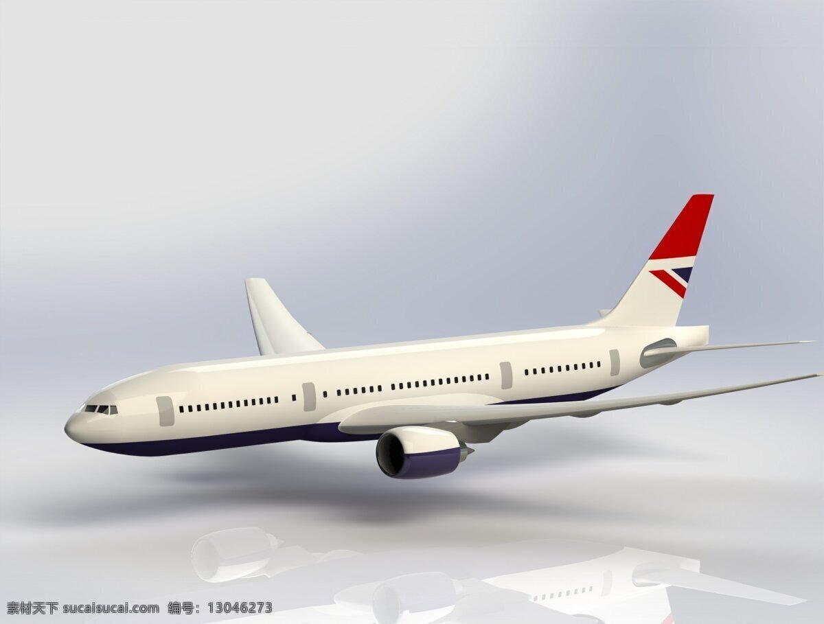 波音 777 波音公司 3d模型素材 建筑模型