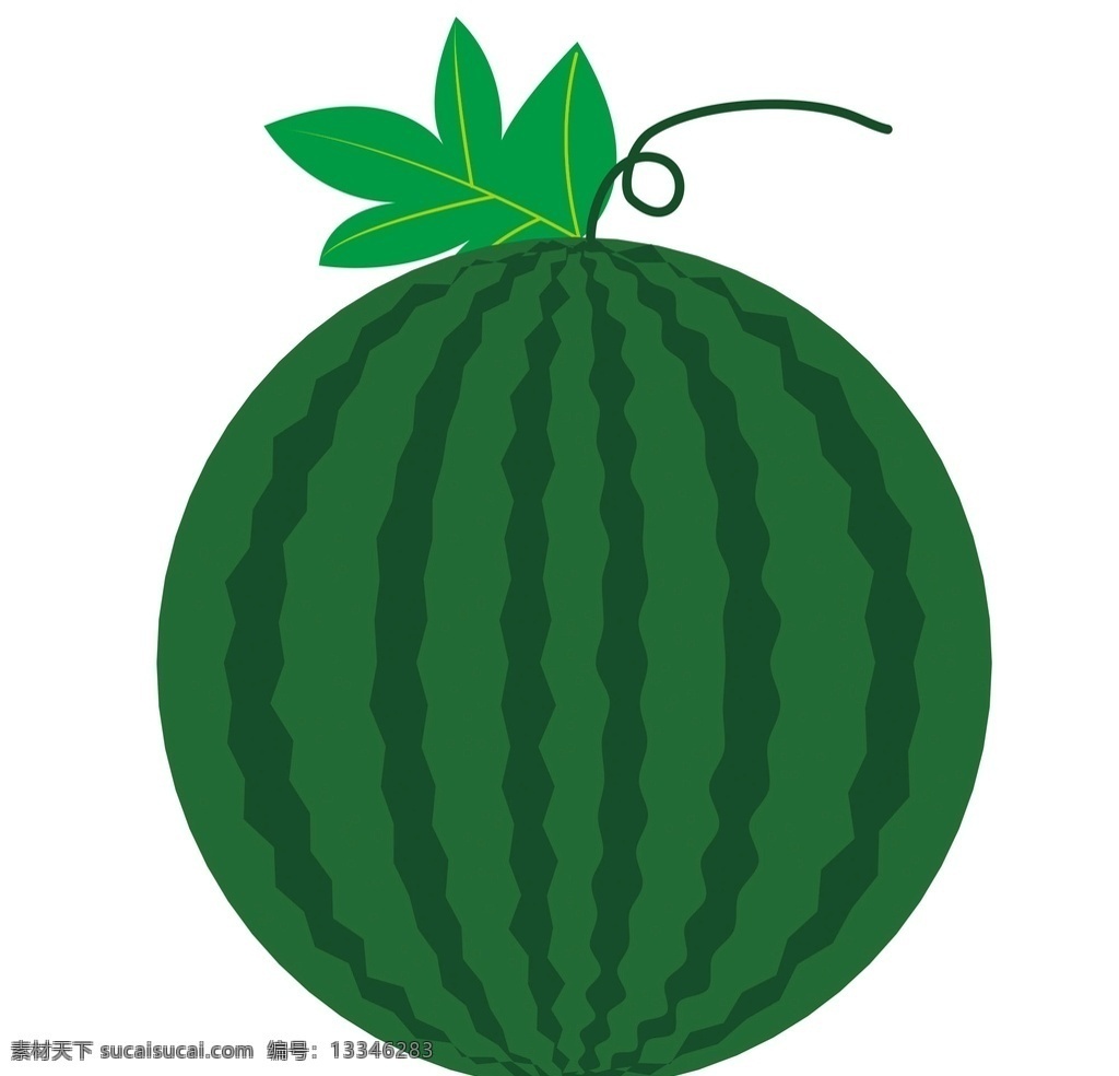 夏季 整个 西瓜 绿皮 一整个西瓜 绿皮西瓜 冰爽夏日 手绘西瓜 矢量水果 矢量西瓜 卡通 水果 夏天 清爽 卡通设计