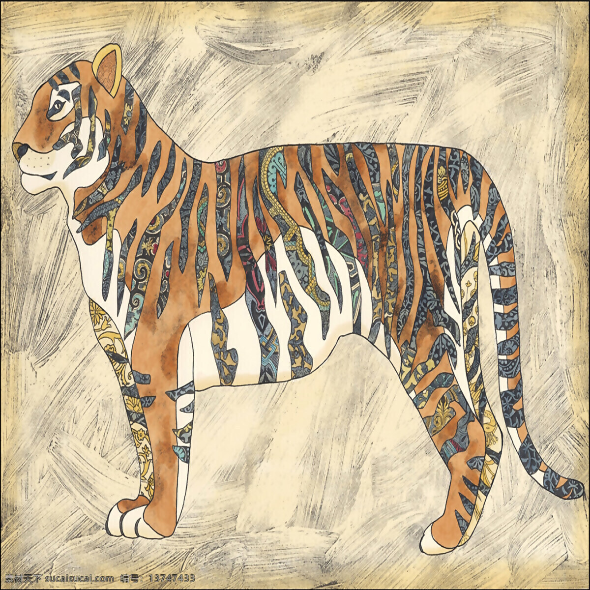 欧式 复古 动物 老虎 画 老虎动物 小清新 三联画 组合画 装饰画素材 高清图片 背景墙装饰画 室内装饰画 大幅装饰画 客厅配画 书房装饰画 高清背景装饰 无框画 水彩颜料画 最新 玄关装饰画 油画 文化艺术 绘画书法