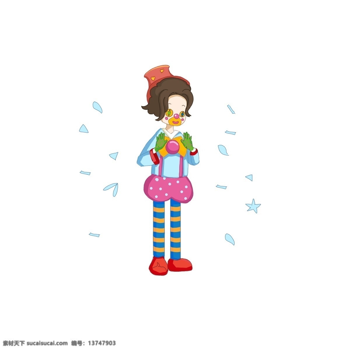 小丑 女孩 梦幻 可爱 小 清新 小清新