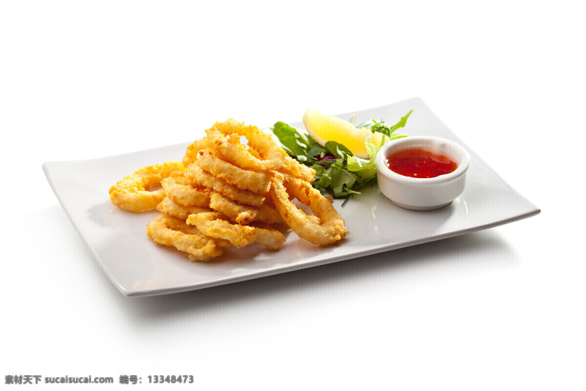 鱿鱼圈 汉堡王 小吃 特色小吃 肯德基 麦当劳 餐饮美食 摄影图片 传统美食