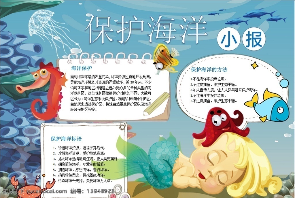 海洋小报 小学 学生 小学生 学校 学习 阅读 读书 科学 卡通 儿童 孩子 小报 成长册 成长 档案 海报 手抄报 电子报 电脑小报 doc