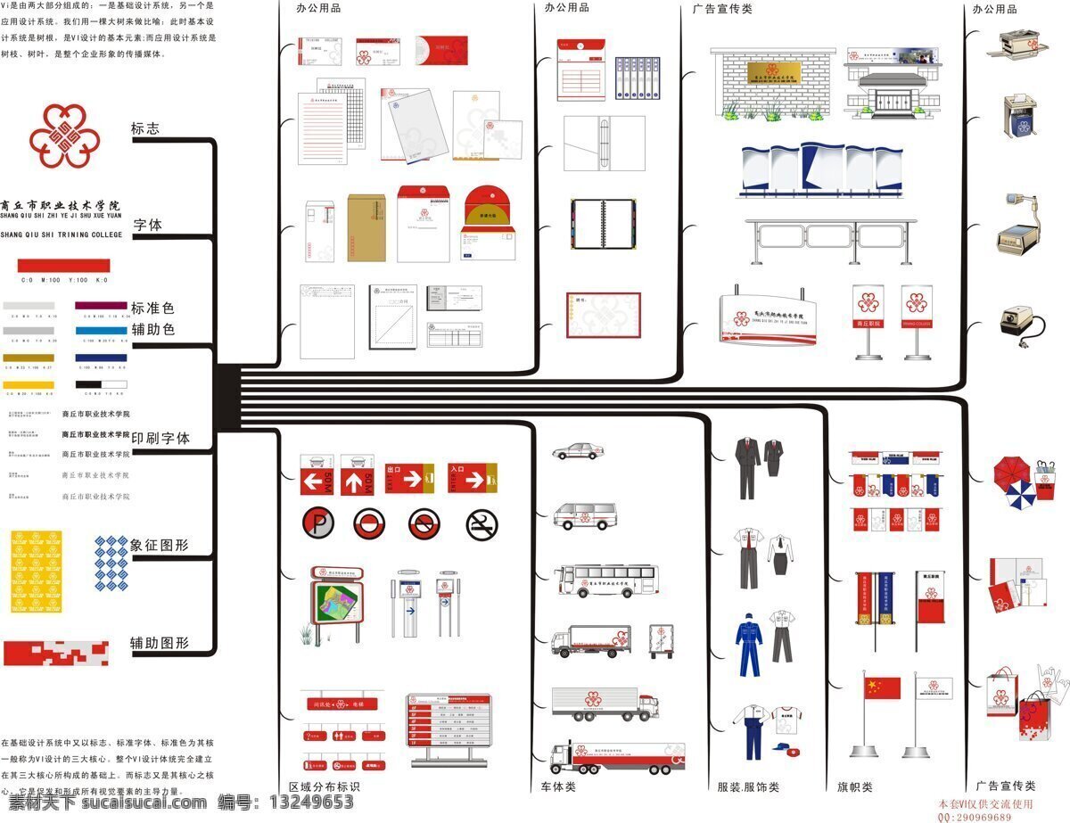 大学 vi vi模板 vi设计 矢量素材 大学vi设计 矢量图