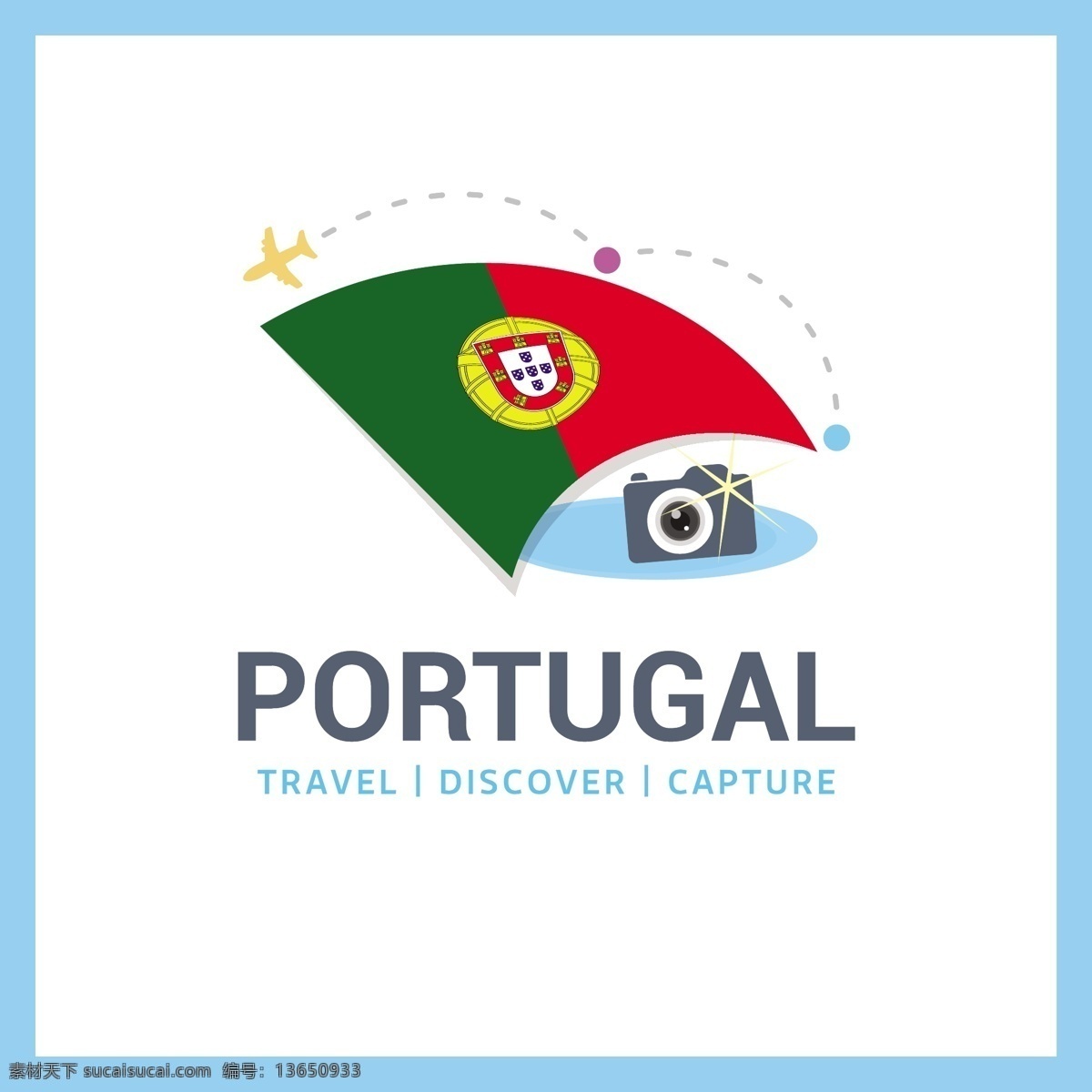 去葡萄牙旅行 背景 标志 标签 旅行 徽章 地图 世界国旗 国徽 旅游 度假 假期 行李 发现 在世界范围内 捕捉 公民