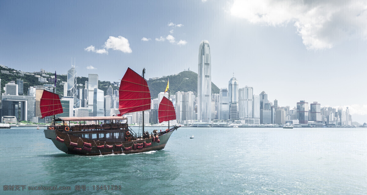 维多利亚港 帆船 高楼大厦 摩天大楼 香港风景 城市风景 美丽风景 美丽景色 美景 风景摄影 自然风景 自然景观 白色