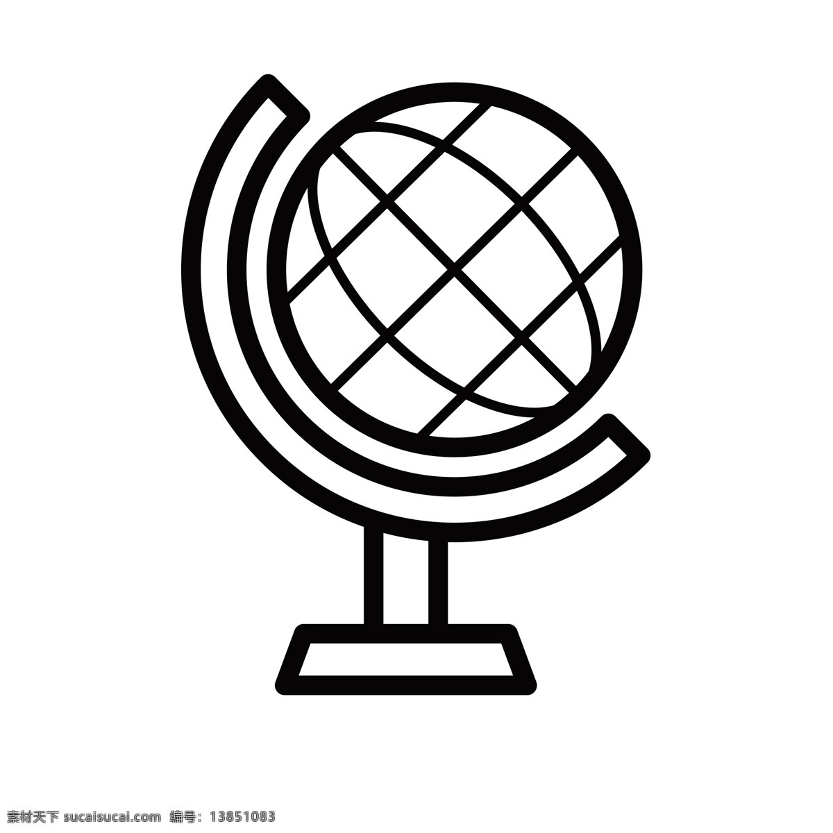 扁平化地球仪 仪器 地球仪 扁平化ui ui图标 手机图标 界面ui 网页ui h5图标
