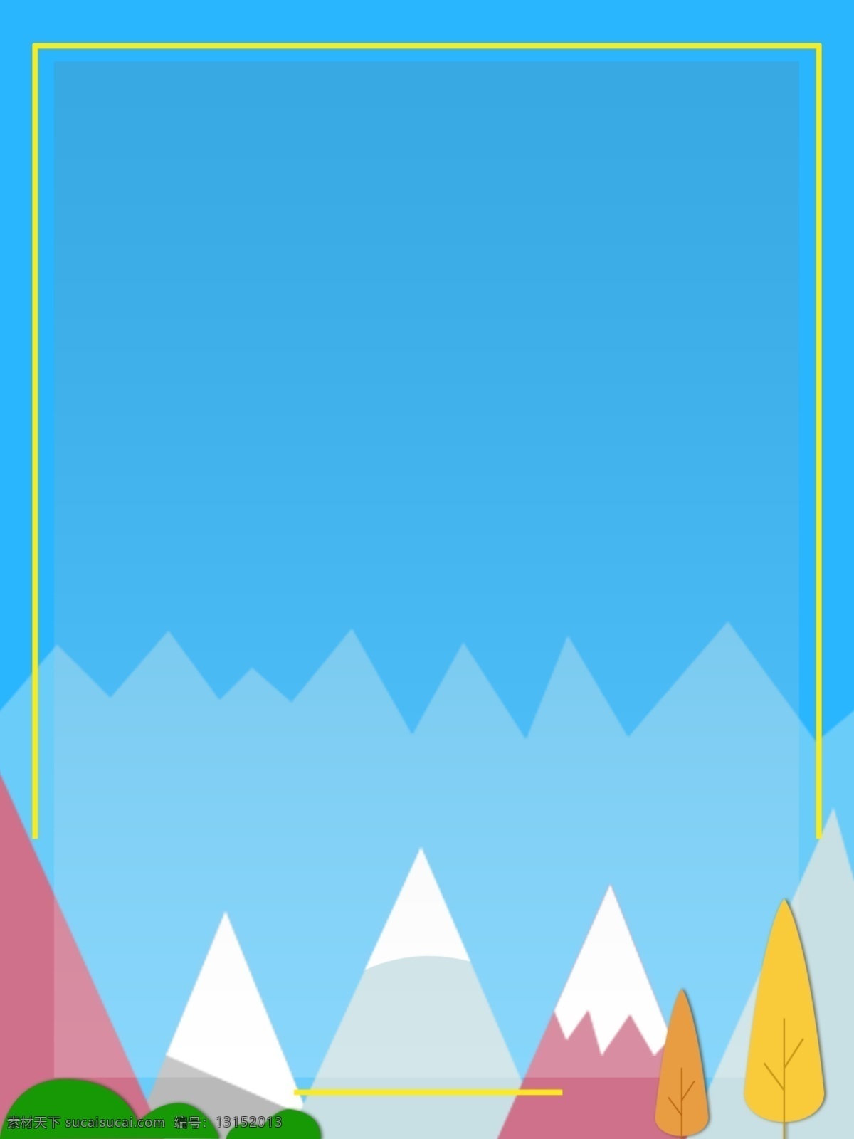 原创 简约 质感 山体 背景 简约背景 质感背景 纯色背景 树木 草丛 群山 边框背景
