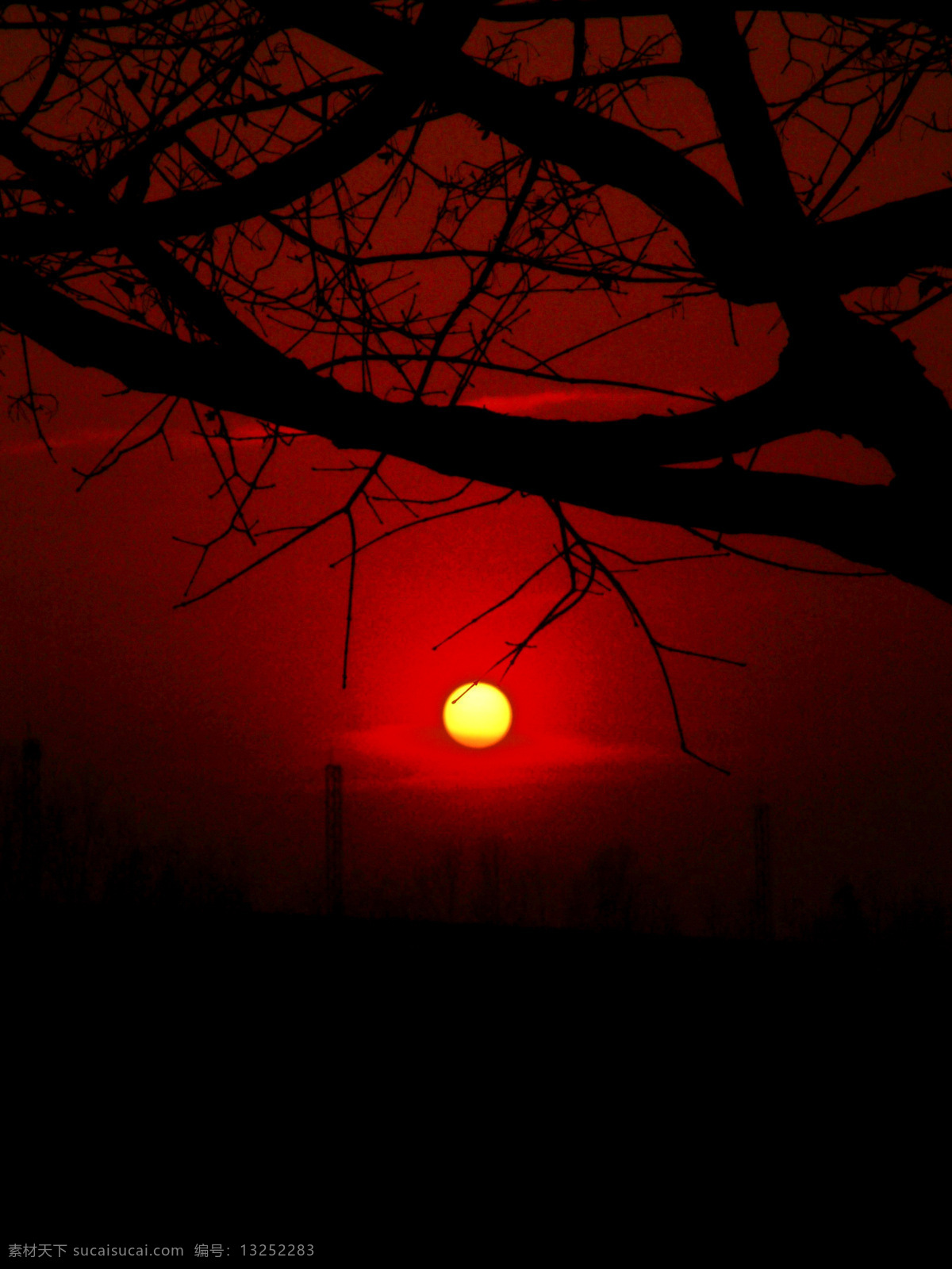 黄昏 剪影 摄影作品 树枝 铁塔 夕阳 自然风景 挂 树梢 夕阳挂树梢 金太阳 云迹 醉美夕阳 自然景观 psd源文件