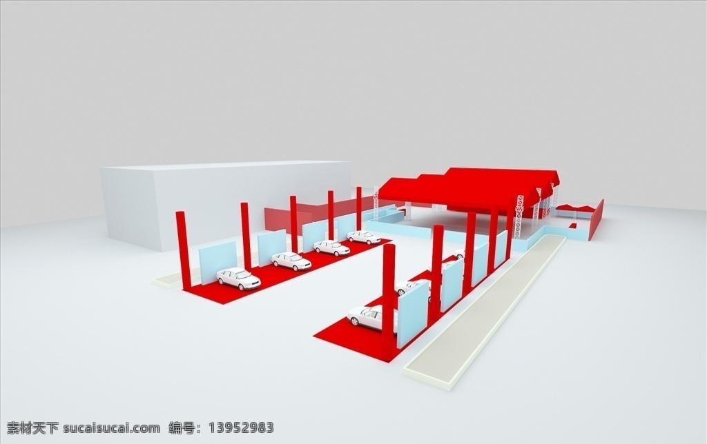 农副产品 市场 3d 效果图 3d模型 3d效果图 3d市场 展示模型 3d设计 max