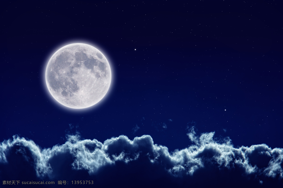 云朵月亮 月亮 月亮的夜晚 天空 气氛 大气 神秘 梦 自然 光 月光 黑暗 银河 高清桌面背景 自然景观 自然风景