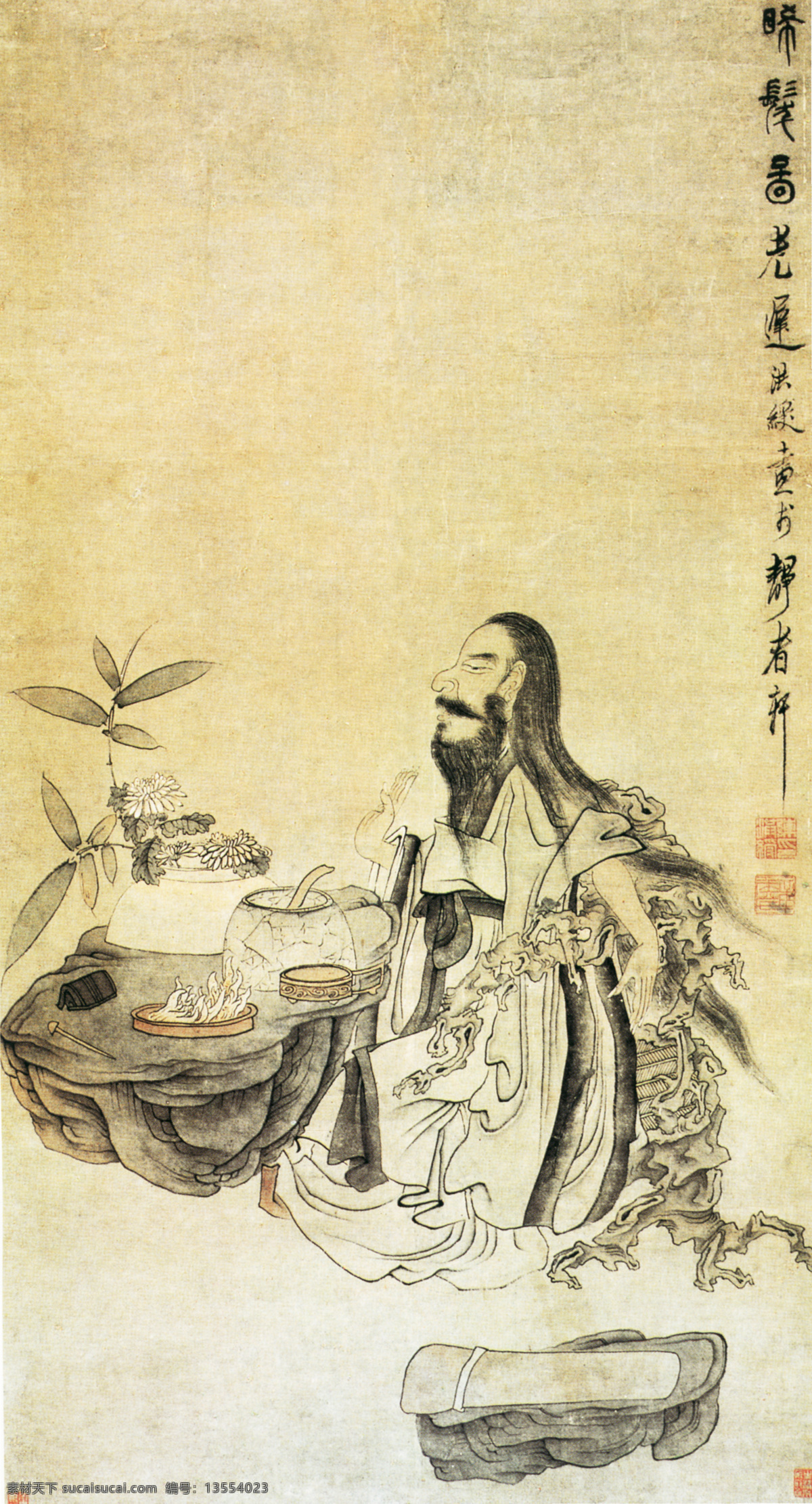 明朝免费下载 壁画 古代人物 人物 人物画像 中国风 中国文化 中华艺术绘画 明朝 民间人物 文化艺术