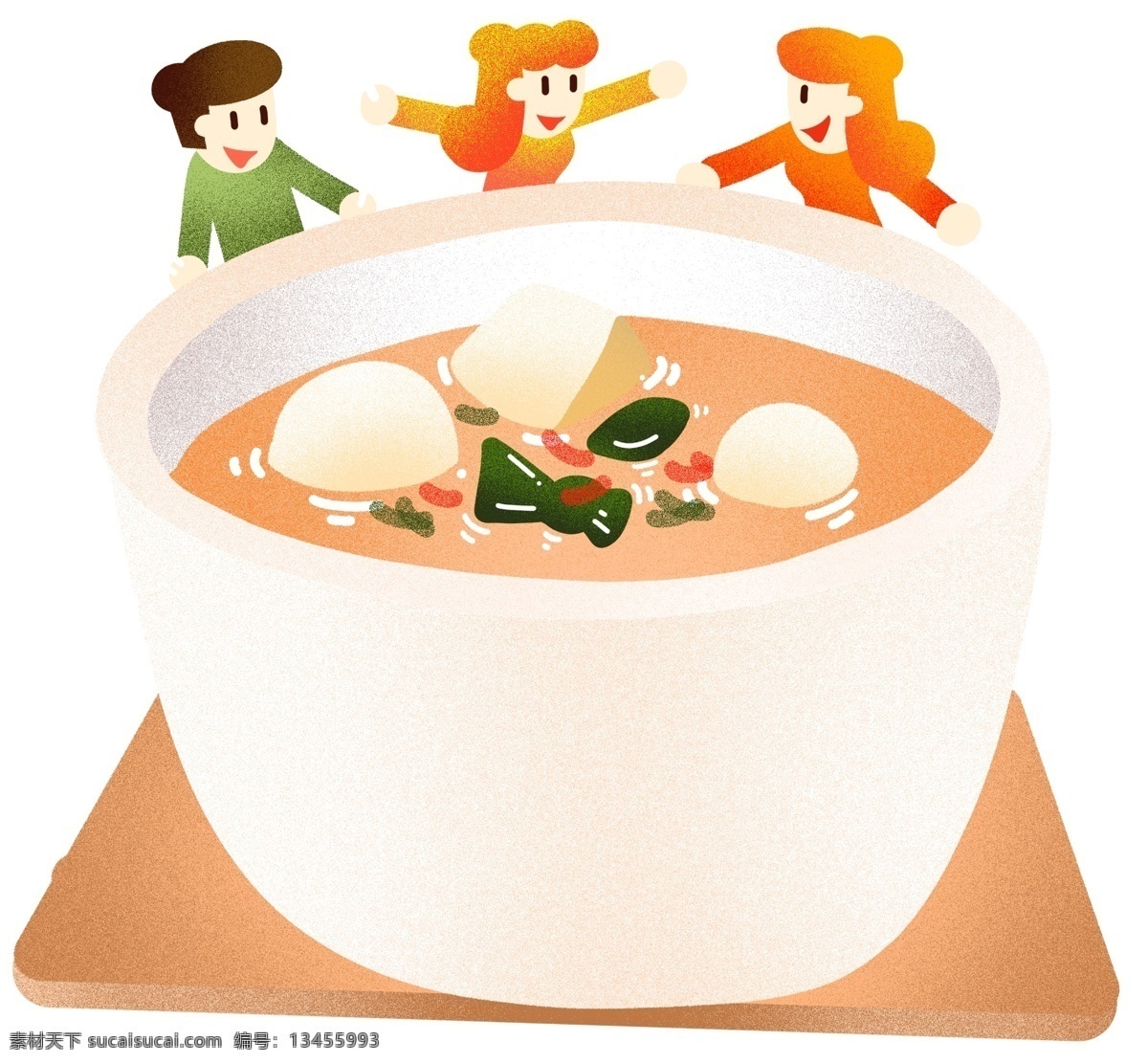 年夜饭 鱼丸 海带 汤 贡汤 美味 美食 年味 解腻 肉丸 健康 绿色 吃货 聚餐 聚会 小清新美食 免扣png
