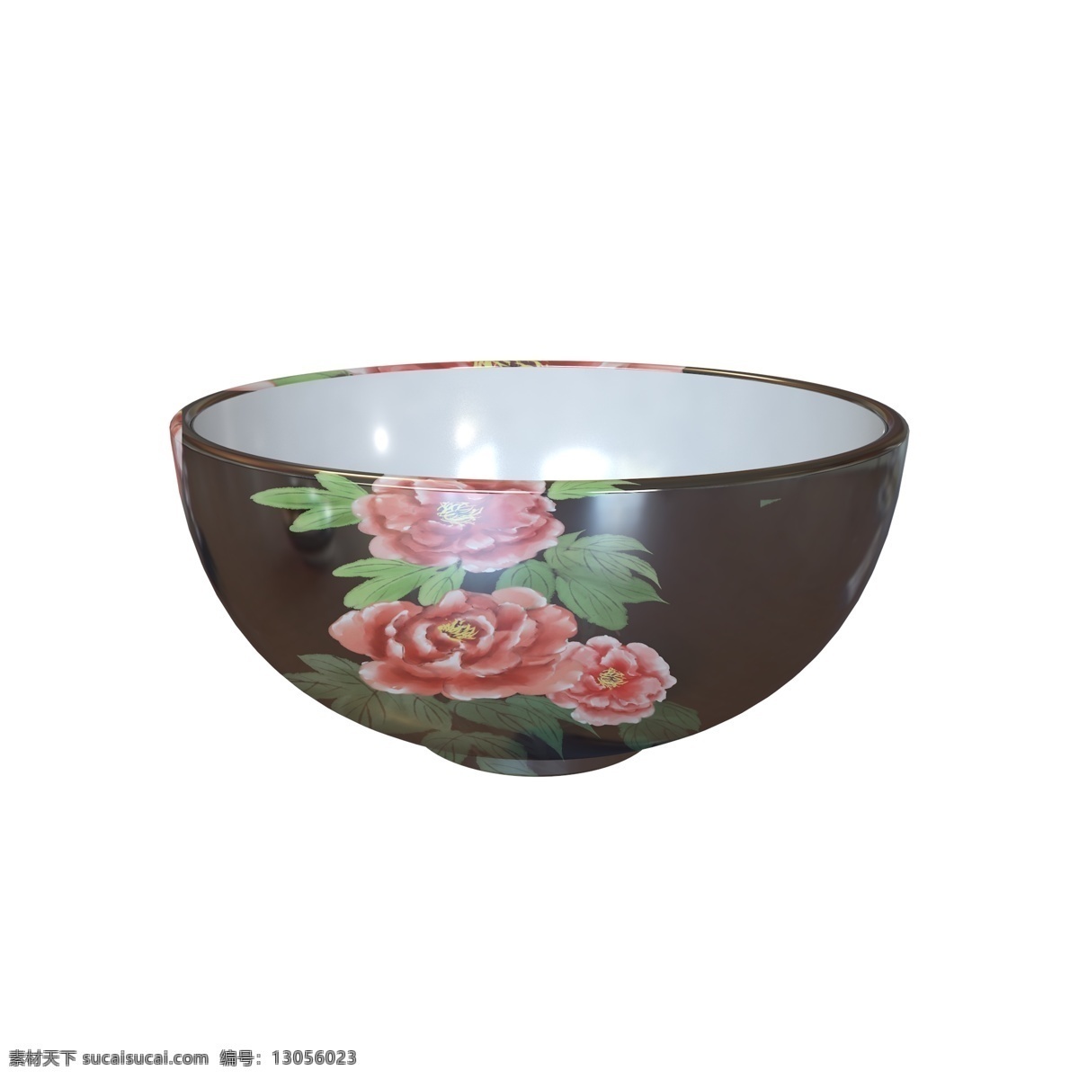 中国 风 立体 瓷碗 插画 碗 花瓷碗 瓷器 用具 餐具 立体瓷碗 中国风器皿 c4d 建模
