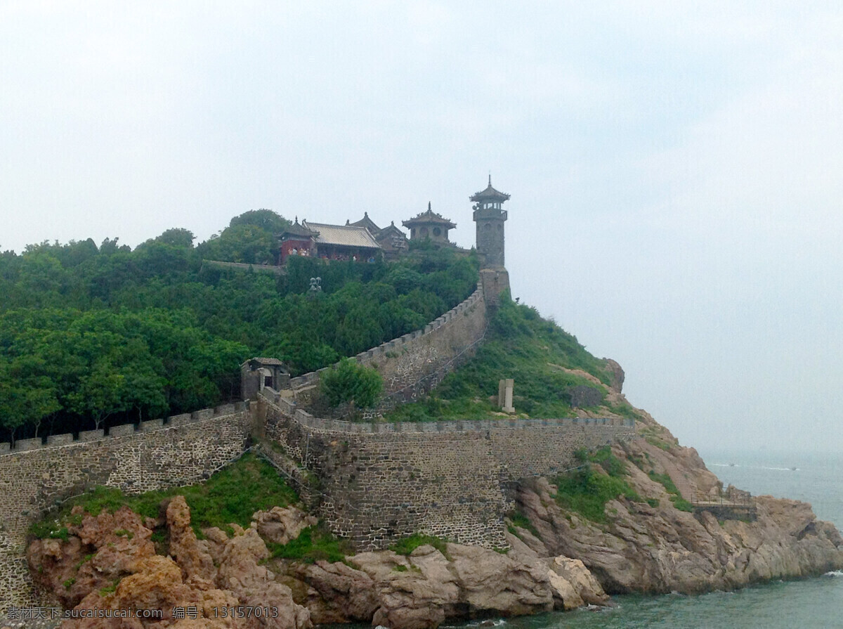 蓬莱阁 山东 蓬莱 蓬莱仙阁 人文景观 旅游摄影 白色