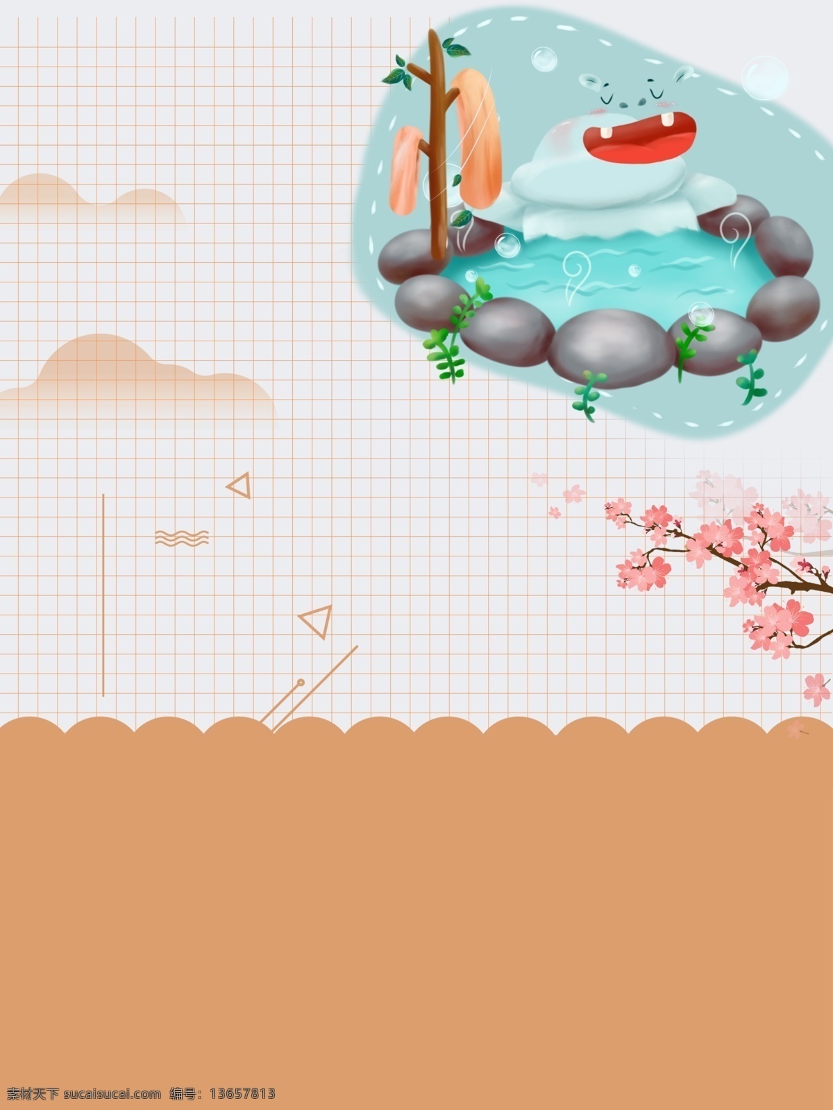 创意 简约 温泉 旅游 商业设计 背景 原创 广告 商业海报