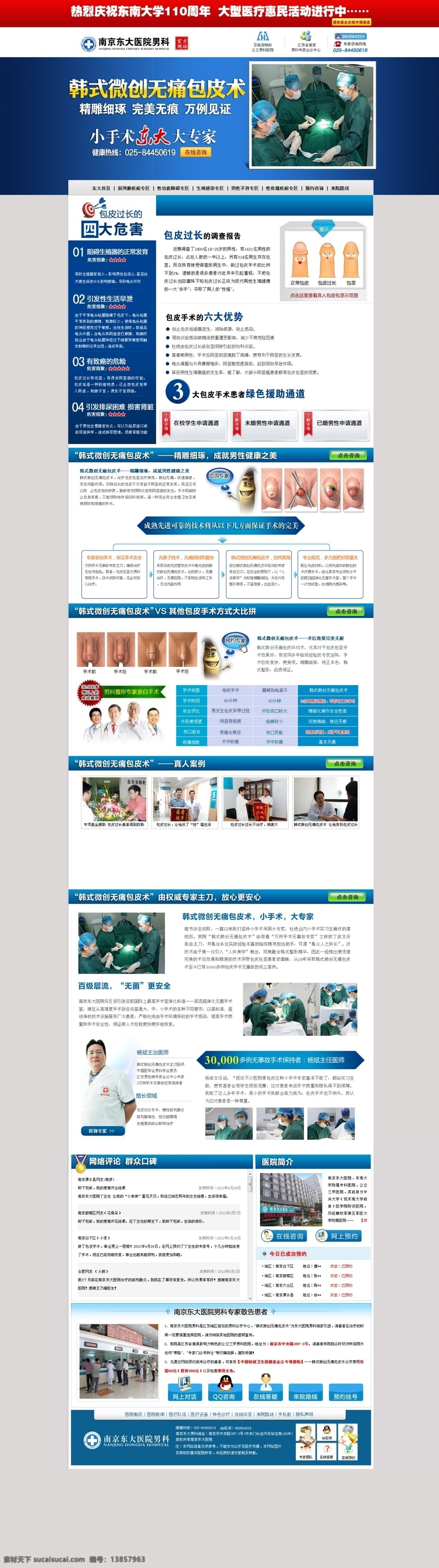 包皮专题 手术现场 男科 中文模版 网页模板 源文件