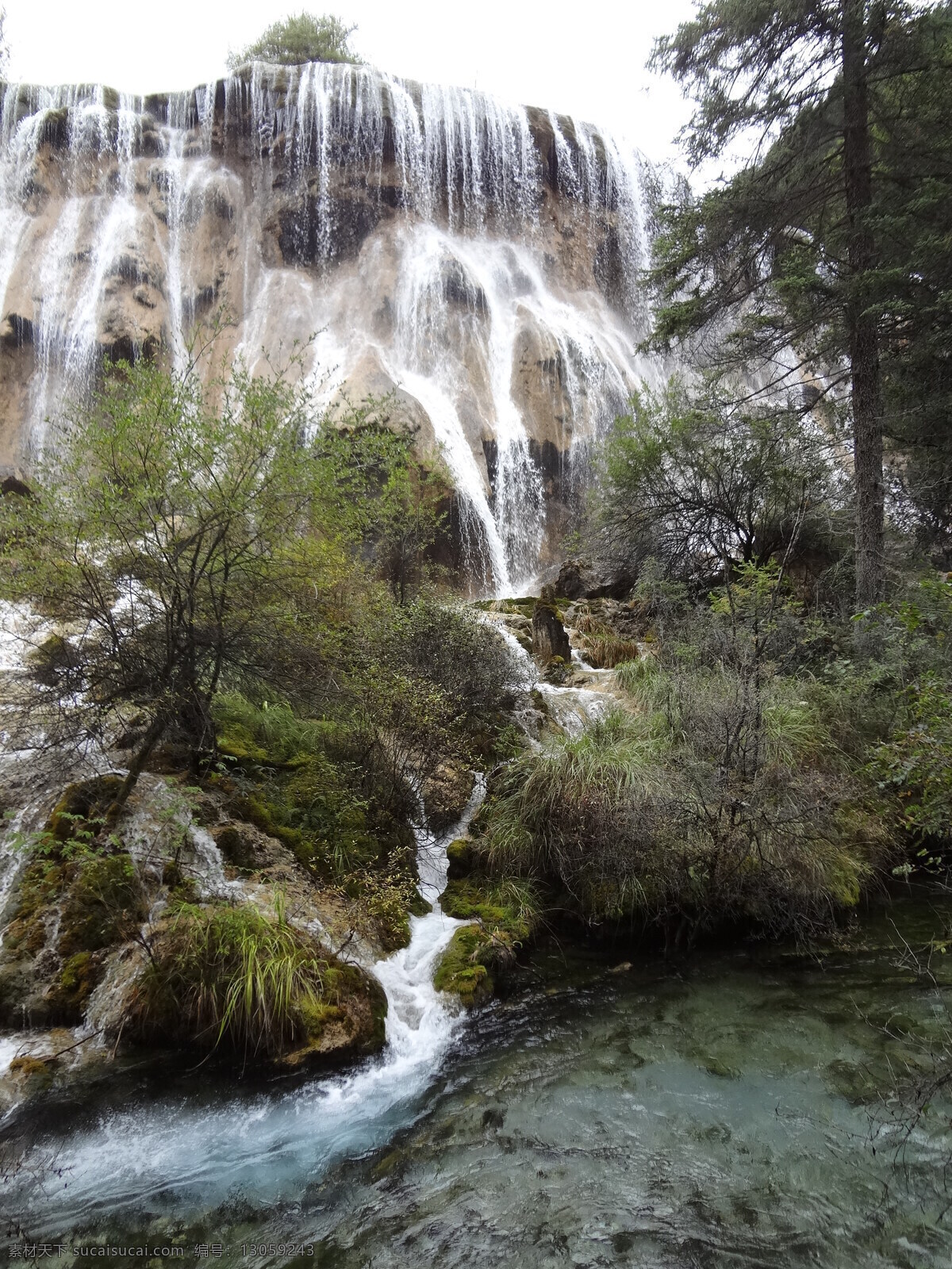 九寨沟瀑布 九寨沟 树正瀑布 瀑布 山水 原生态 青山绿水 四川风景 国内旅游 旅游摄影