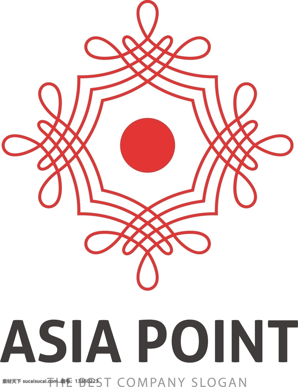 红色 亚洲 标志 模板 标识 业务摘要 营销 色 企业 公司 品牌 抽象图案 形状 现代企业形象 身份 亚洲色