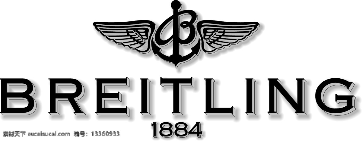 百年灵 百年 灵 logo3 红色