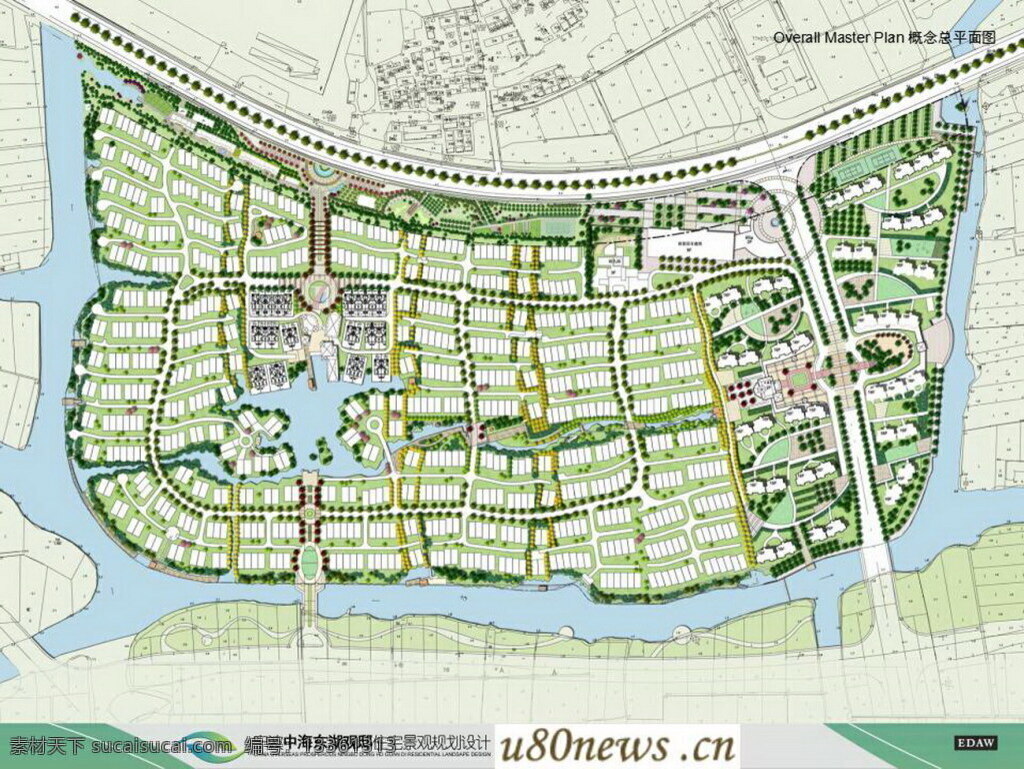 宁波 中海 东湖 观 邸 住宅 景观设计 edaw 园林 景观 方案文本 规划 白色