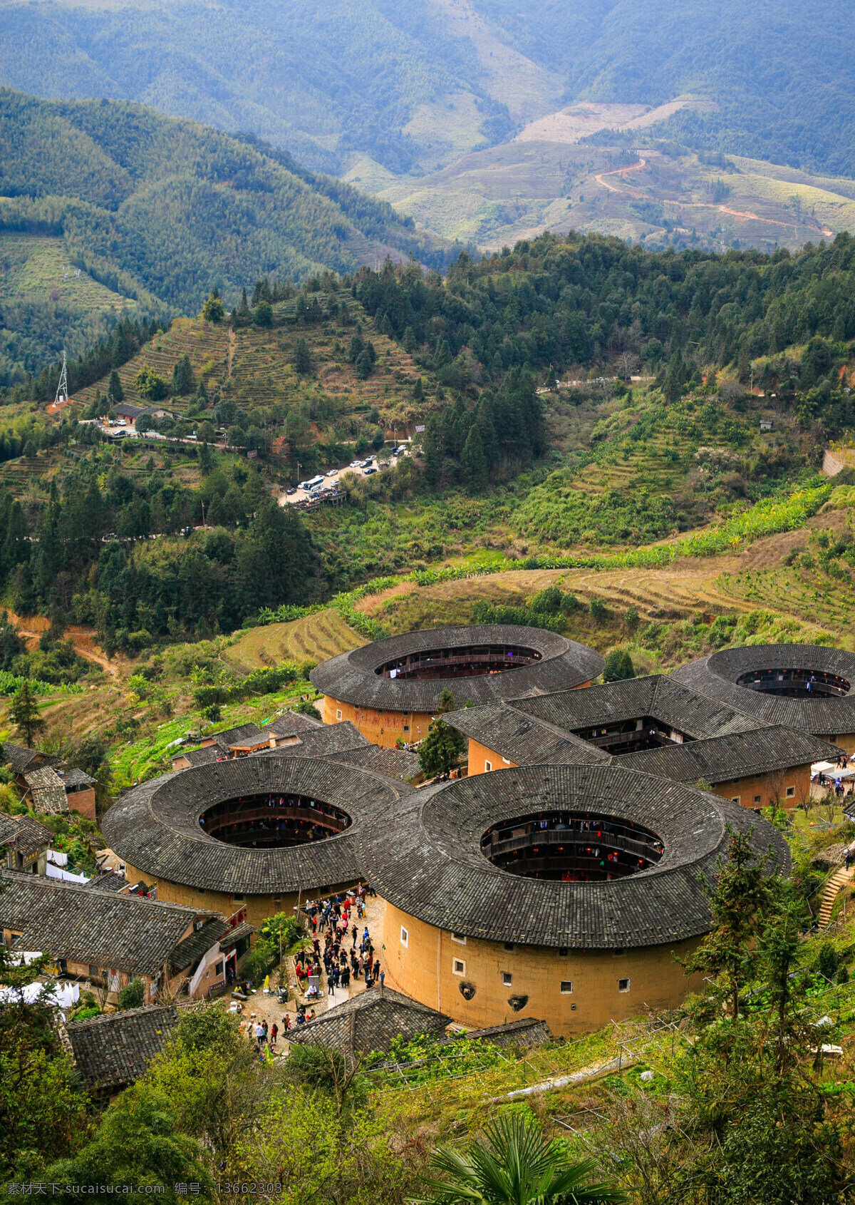 永定土楼 福州 福州风景 福州风光 大美福州 福建 土楼 圆形建筑 建筑群 建筑艺术 土楼之美 大鱼海棠