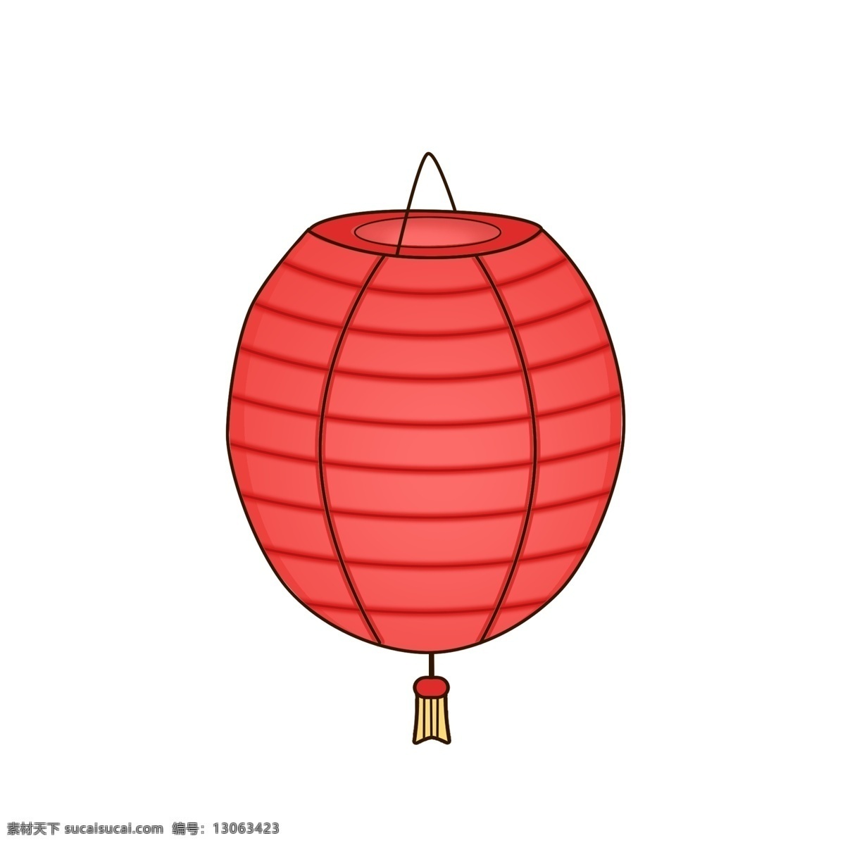 春节 元旦 手绘 中式 简约 花灯 中式灯笼 灯笼 简约花灯