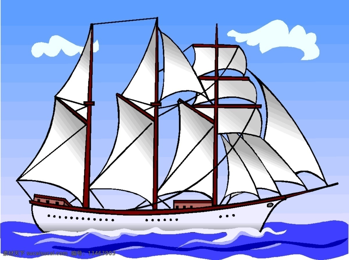 帆船 航海 战船 战舰 大航海时代 木船 大海 海战 现代科技 交通工具 非 常见 矢量图库 wmf