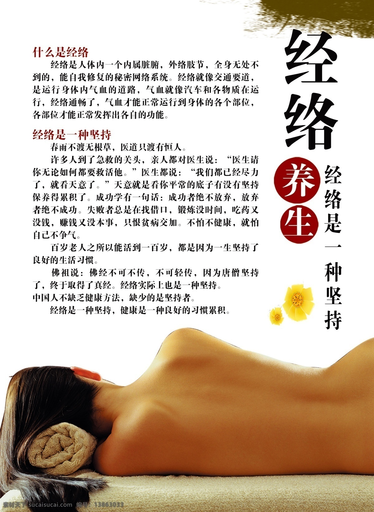 经络调理 养生 美背 经络疏通 分层文件 psd分层