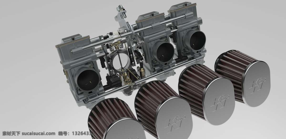 斜坡 caburateurs 三国 tmr 摩托车 汽车 自行车 gsxr 化油器 kn 3d模型素材 其他3d模型