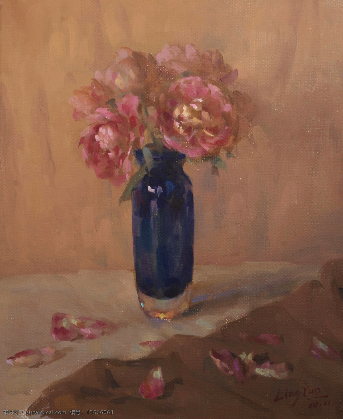 抽象 黑色 红花 花 花瓣 花卉 花瓶 绘画书法 静物花 油画 静物 装饰画 无框画 玫瑰 当代中国画 文化艺术 家居装饰素材