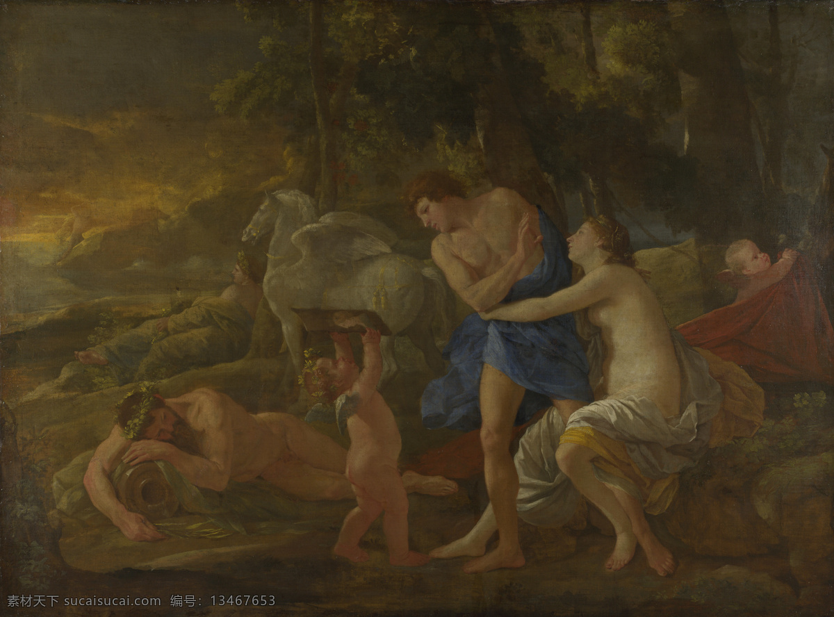壁画 绘画书法 精品 美术 名画 欧洲油画 人物油画 尼古拉斯 poussin cephalus 爱 洛 公主 设计素材 模板下载 油画 珍藏 装饰画 精美油画 名作 艺术品 欧式绘画 文化艺术 家居装饰素材