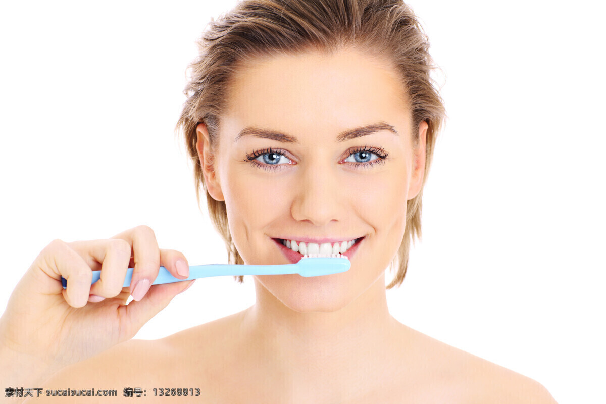 刷牙 美女图片 刷牙的美女 牙齿美白 洁白牙齿 健康牙齿 笑容 保护牙齿 牙科 医疗护理 现代科技