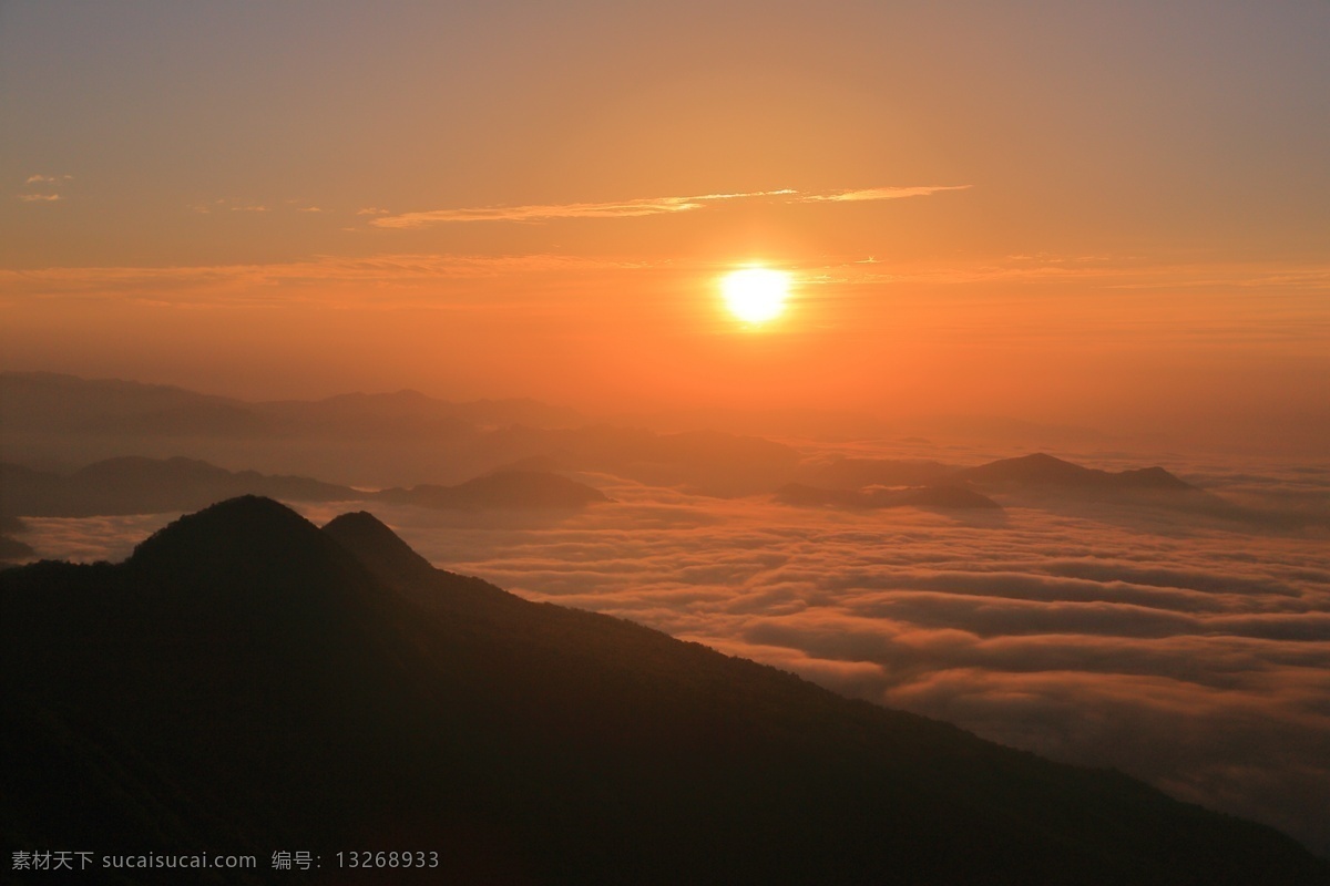 四川 光雾 山 云海 风景
