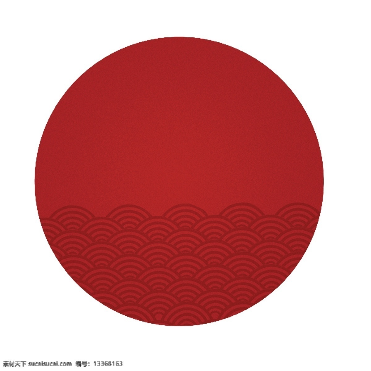 红色 圆圈 传统 纹理 浪花 传统图案 古典