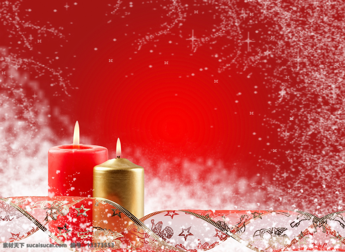 圣诞节 烛光 背景 创意图片 高清图片 红色 精美图片 蜡烛 设计创意 实用图片 印刷适用 节日素材
