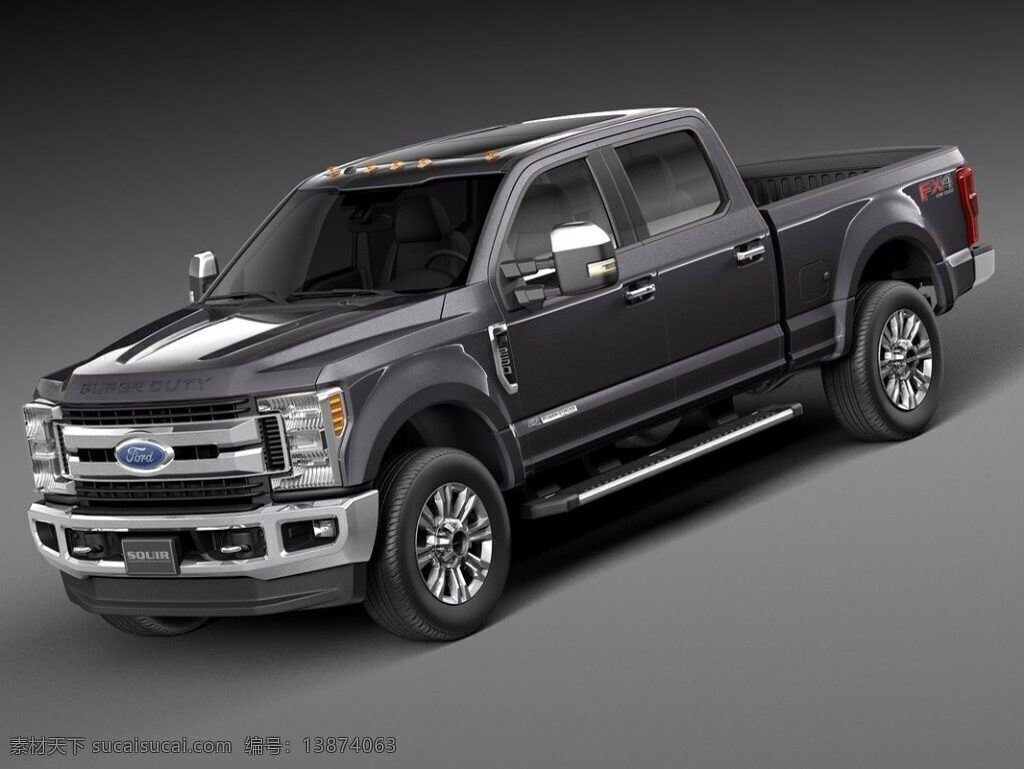 福特 f250 超级 职务 2017 皮卡 模型
