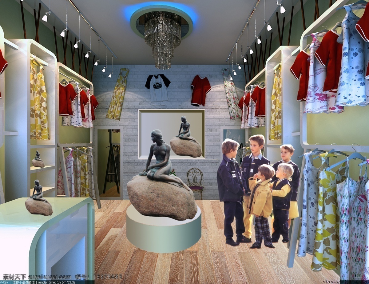 分层 雕塑 儿童 服装 连锁店 美人鱼 男孩 女装 装饰 衣架 童装 野马 设计图 作品 源文件 淘宝素材 淘宝促销海报