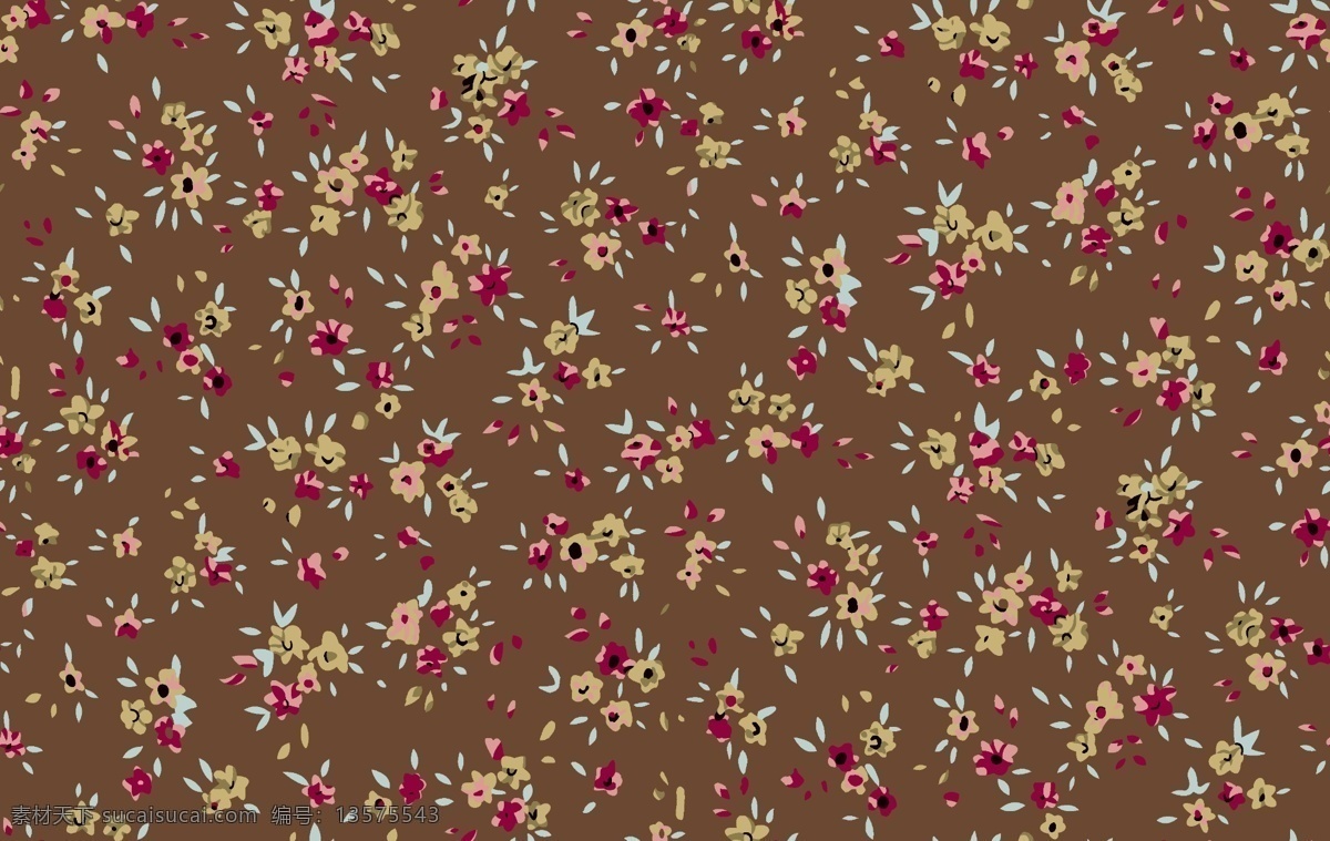 小碎花 花卉 矢量 数码 花朵 文化艺术 传统文化