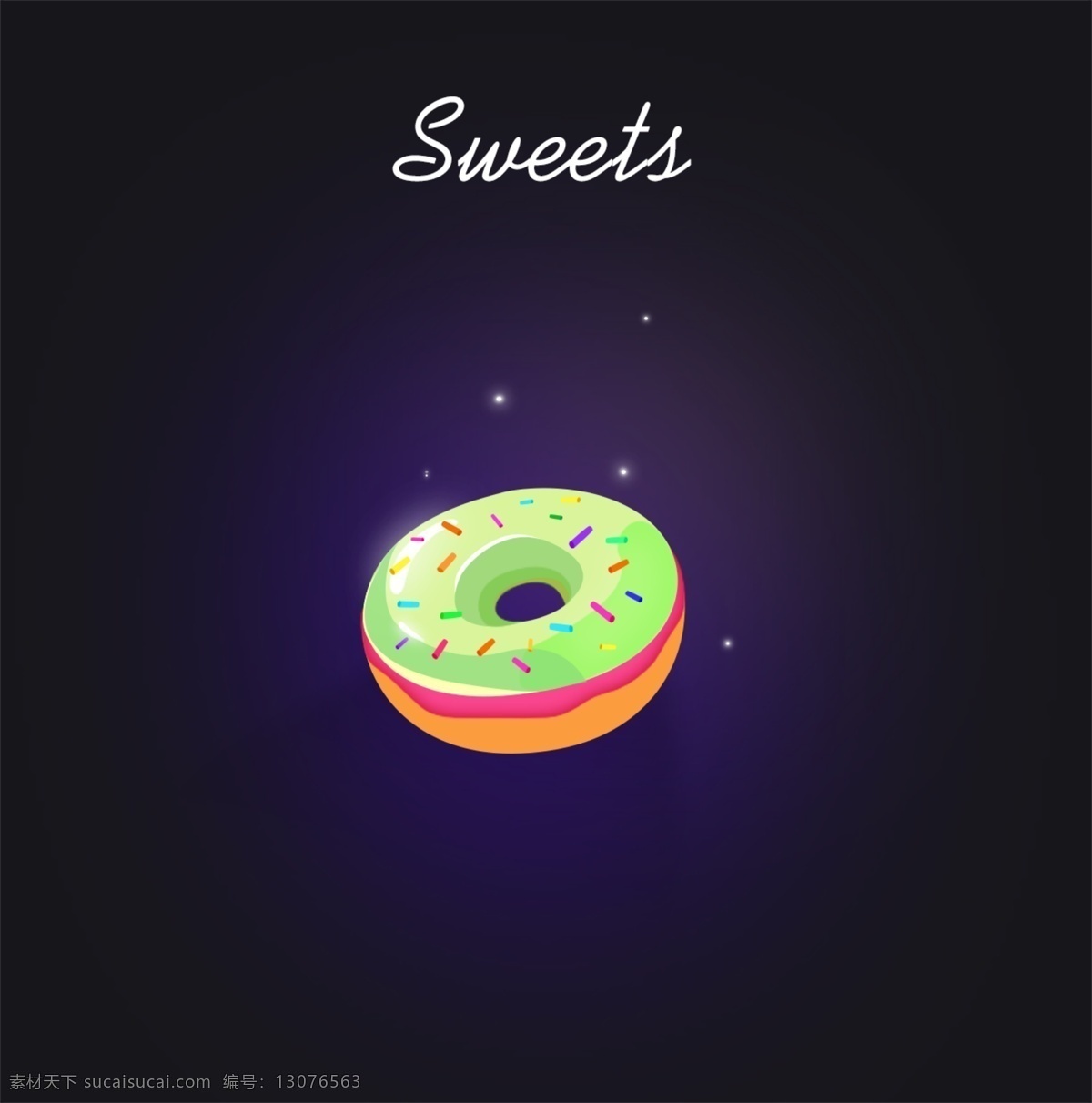 可爱 甜点 甜甜 圈 sweets 场景psd 美食点心 可口食物