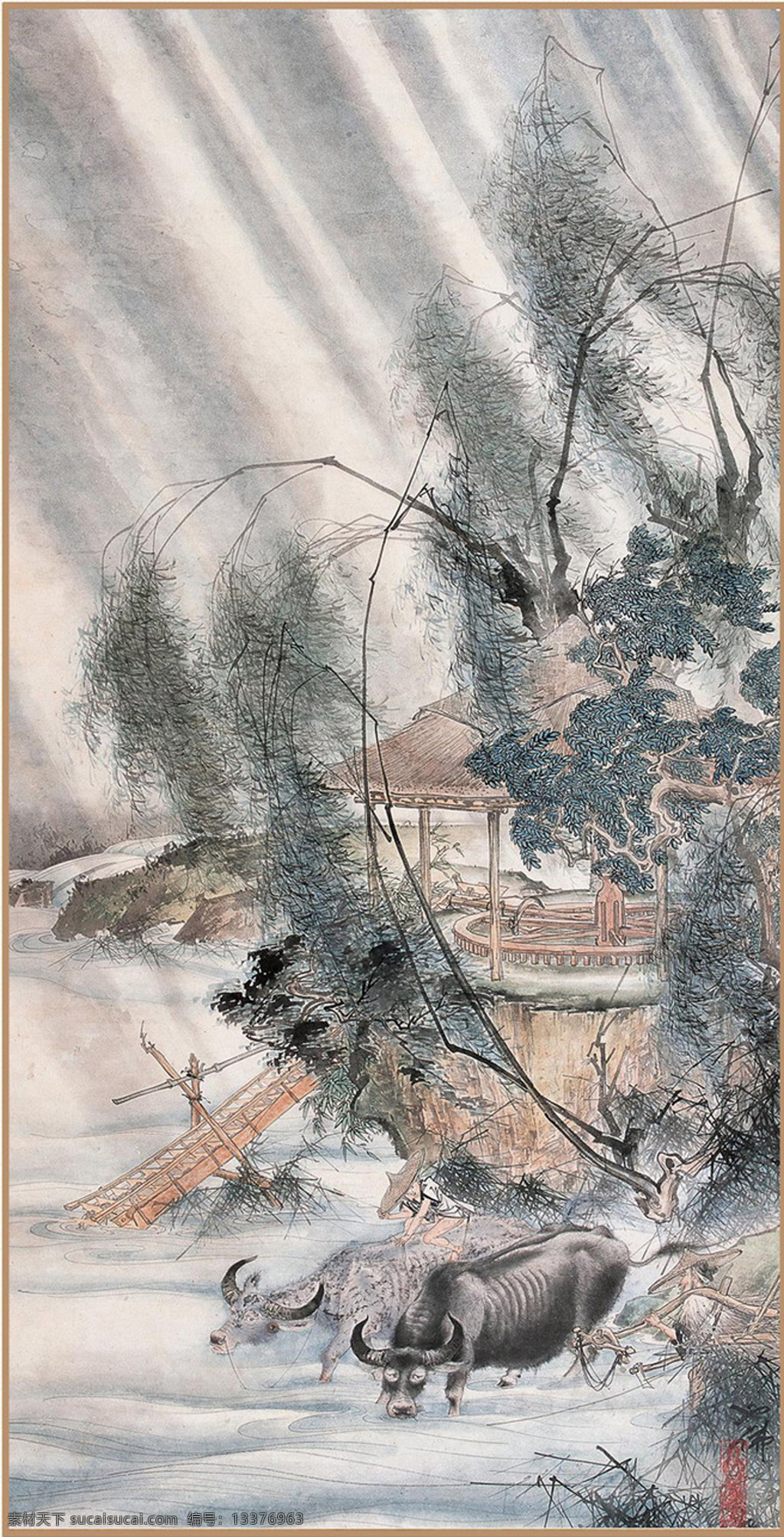胡 佛 近现代 山水画 精选 古画 近代绘画国画 书画 胡也佛 文化艺术