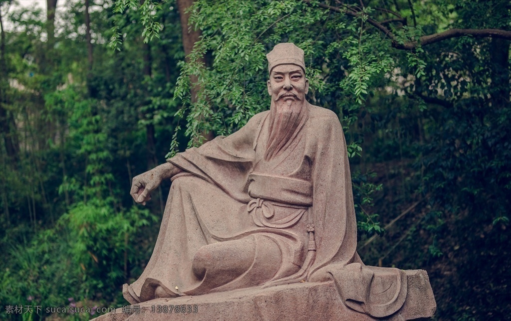 苏东坡 春 苏轼 眉山 三苏祠 雕像 塑像 雕塑 三苏 旅游摄影 国内旅游