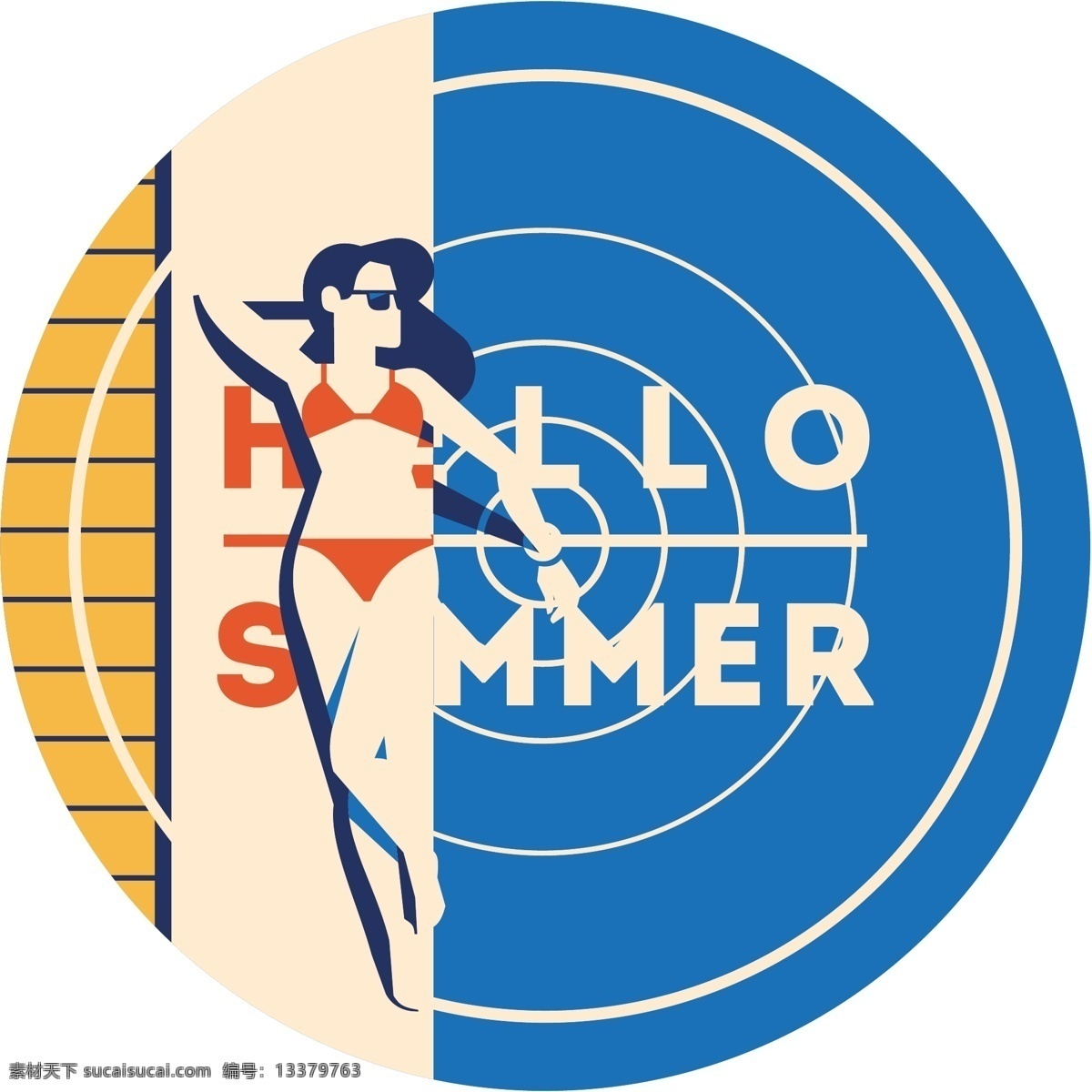 躺 泳池 美女 矢量 海报 背景 创意 文艺 时尚 卡通 插画 填充 广告 包装 印刷 夏天
