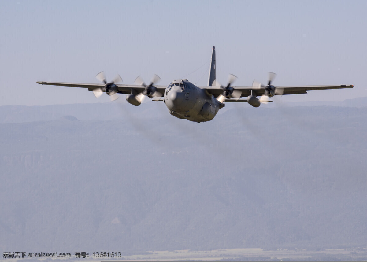 航空图片 交通工具 军事武器 现代科技 运输机 c 130运输机 大型飞机 军用运输机 c130 大力神 美国空军 矢量图