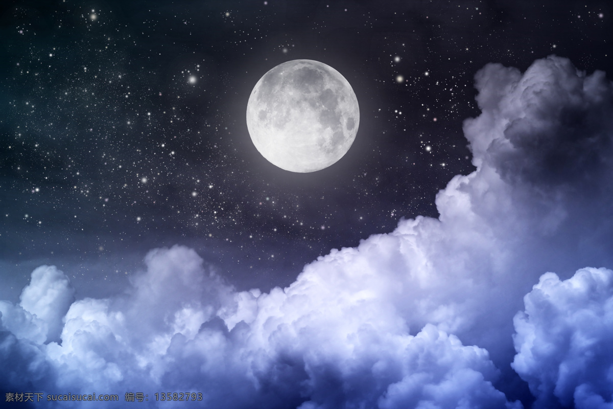 满月 夜空 夜景 天空 云彩 月亮 圆月 美景 夜晚 晚上 中秋 月圆 星星 星空 美丽自然 自然景观 自然风景