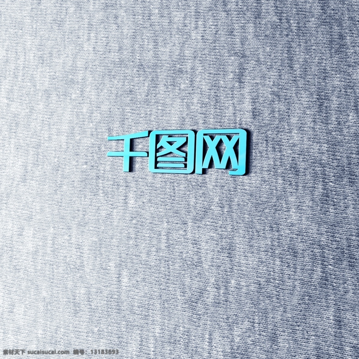 服装 针织面料 logo 样机