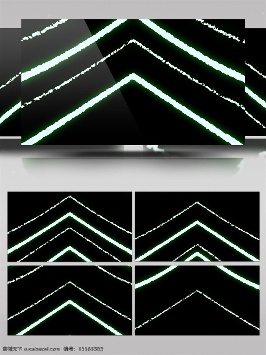 绿色 实线 虚线 箭头 灯光 视频 流动 视频素材 动态视频素材