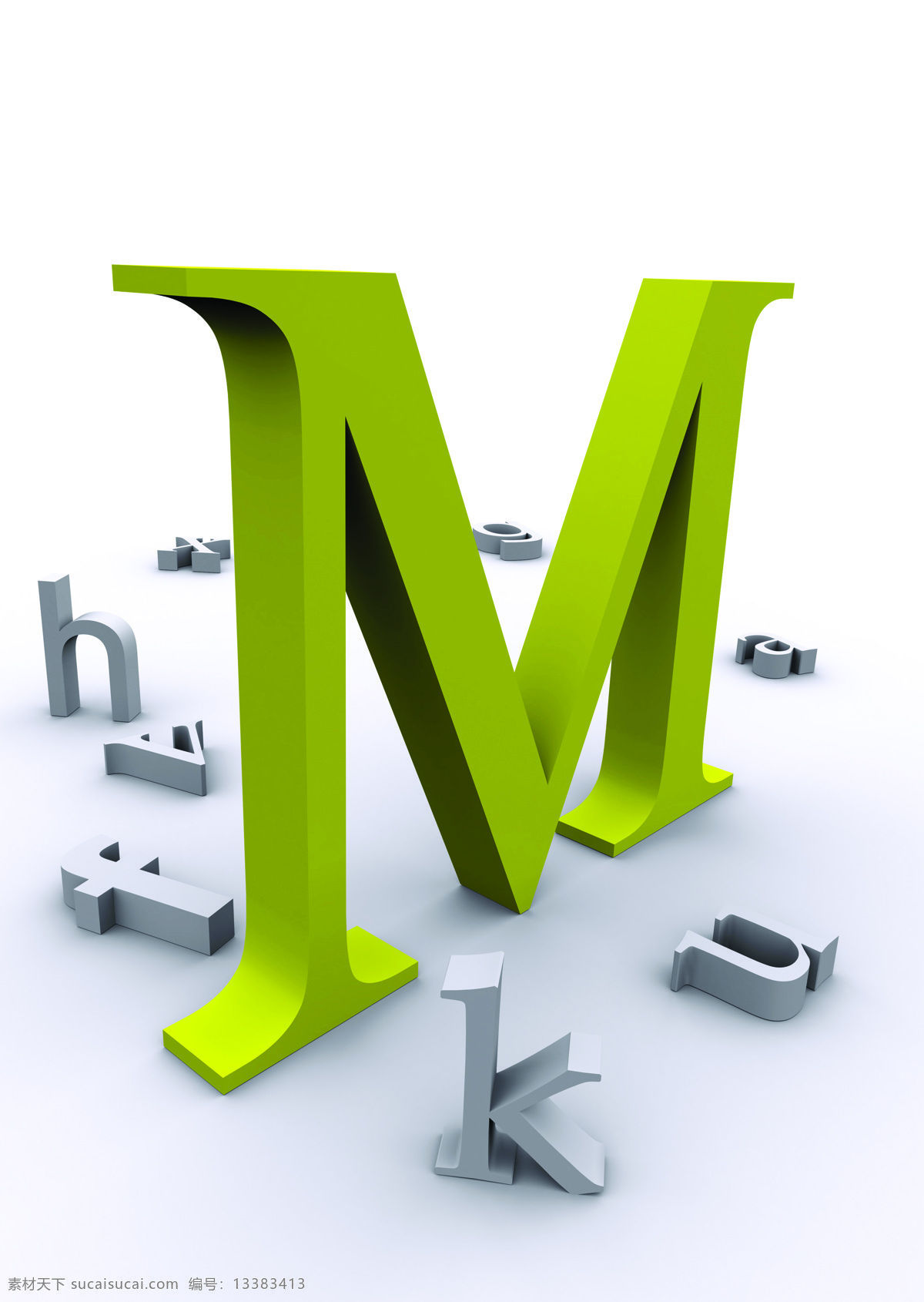 立体字母 立体数字 3d字母 3d数字 英语字母 阿拉伯数字 m 3d设计 3d作品
