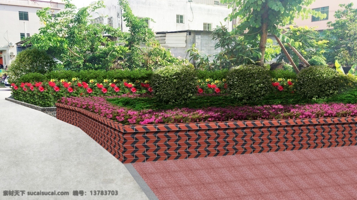 道路 节点 效果图 现场照片处理 景观效果图 节点效果图 绿化效果图 效果图素材 环境设计 景观设计 美丽乡村 照片效果图 美丽 乡村